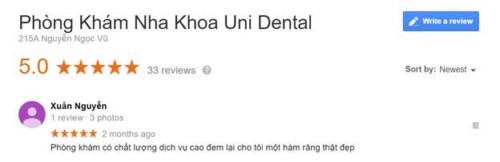 Uni Dental - 215A Nguyễn Ngọc Vũ, Cầu Giấy Hà Nội Có Tốt Không?