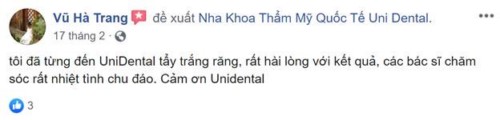 Uni Dental - 215A Nguyễn Ngọc Vũ, Cầu Giấy Hà Nội Có Tốt Không?