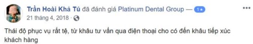 Nha khoa Platinum - 127 Nguyễn Cư Trinh Quận 1 có tốt không?
