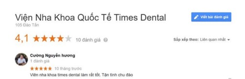 Nha khoa Times Dental - 105 Đào Tấn Ba Đình có tốt không?