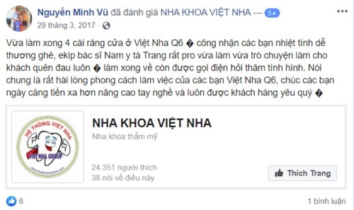 Nha khoa Việt Nha - 382 Lê Quang Định Bình Thạnh có tốt không?