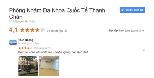 Phòng khám Đa khoa Quốc tế Thanh Chân 06 Nguyễn Thị Thập có tốt không?