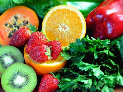 Bổ sung các loại rau và hoa quả giàu chất xơ, vitamin