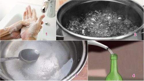 cách nấu nước muối sinh lý