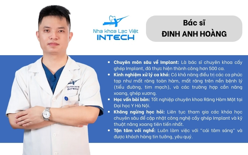 Bác sĩ Đinh Anh Hoàng - Nha khoa Lạc Việt Intech