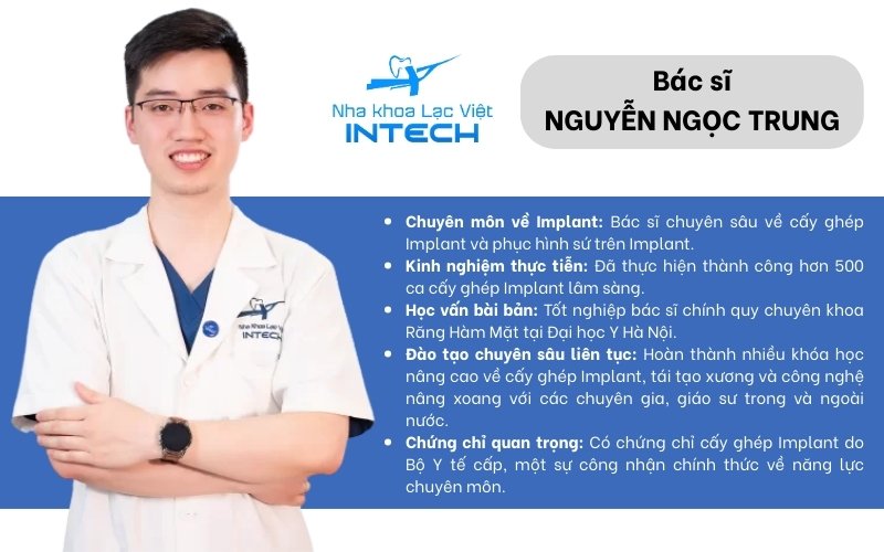 Bác sĩ Nguyễn Ngọc Trung - Nha khoa Lạc Việt Intech
