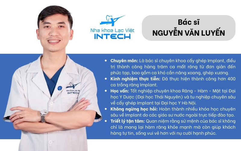 Bác sĩ Nguyễn Văn Luyến - Nha khoa Lạc Việt Intech