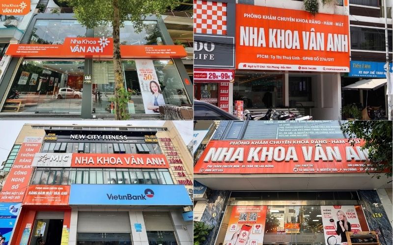 Hệ thống phòng khám Nha khoa Vân Anh