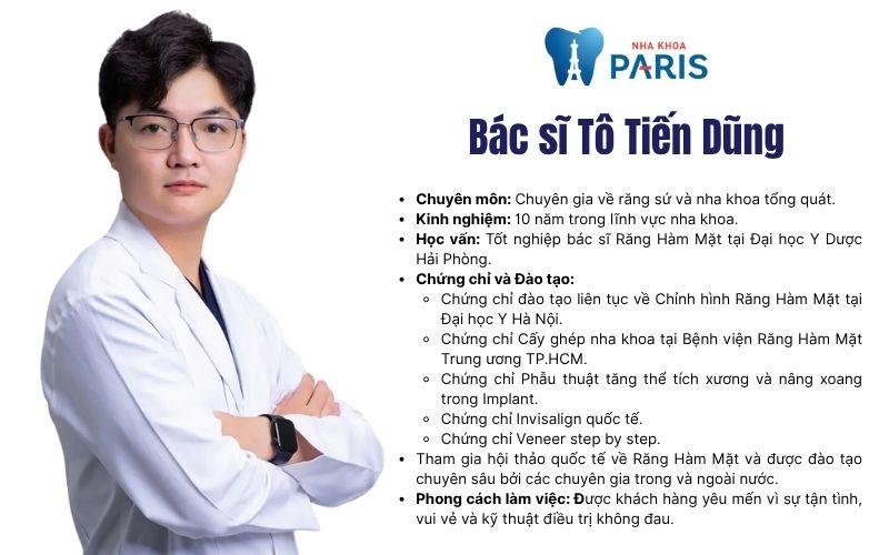 Bác sĩ Tô Tiến Dũng - Nha khoa Paris